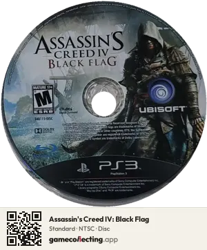 Assassin's Creed IV: Black Flag PlayStation 3, NTSC disc