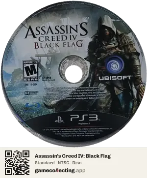 Assassin's Creed IV: Black Flag PlayStation 3, NTSC disc