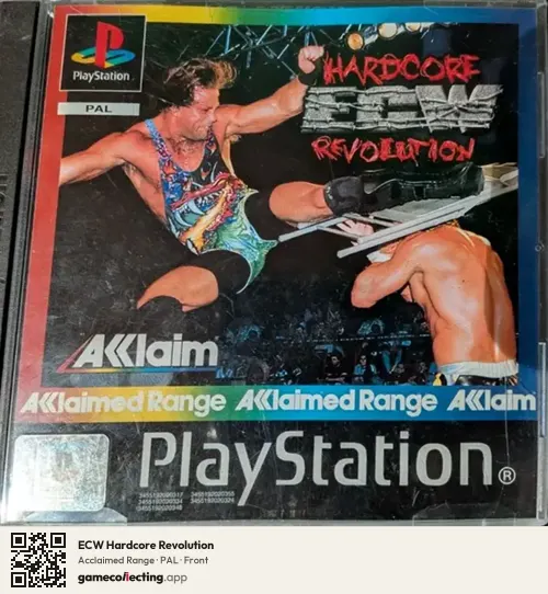 ECW Hardcore Revolution PlayStation, PAL box front