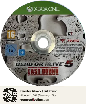 Dead or Alive 5: Last Round Xbox One, PAL disc