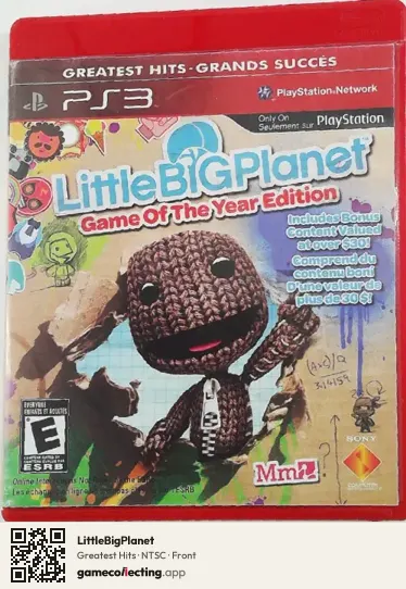LittleBigPlanet PlayStation 3, NTSC box front