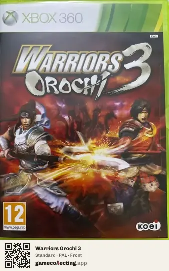 Warriors Orochi 3 Xbox 360, PAL box front