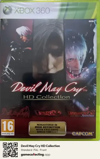 Devil May Cry HD Collection Xbox 360, PAL box front