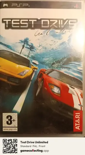 Test Drive Unlimited PlayStation Portable, PAL box front