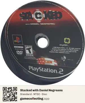 Stacked with Daniel Negreanu PlayStation 2, NTSC disc
