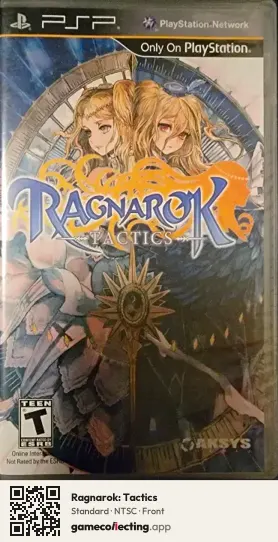 Ragnarok: Tactics PlayStation Portable, NTSC box front