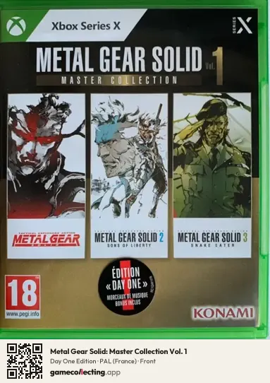 Metal Gear Solid: Master Collection Vol. 1 Xbox Series X, France box front