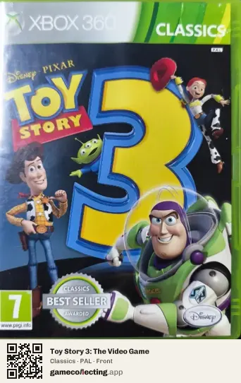 Toy Story 3: The Video Game Xbox 360, PAL box front