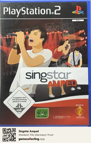 Singstar Amped PlayStation 2, Germany box front