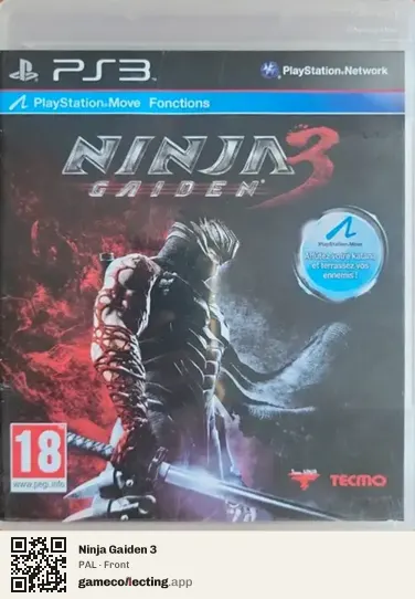 Ninja Gaiden 3 PlayStation 3, PAL box front