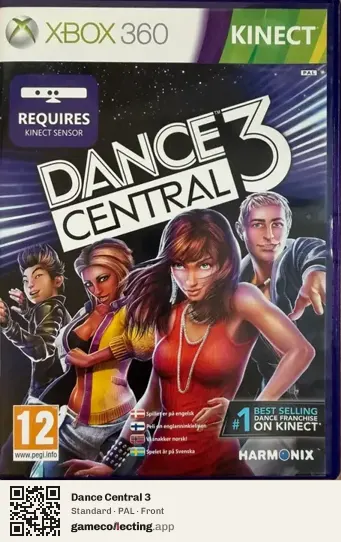 Dance Central 3 Xbox 360, PAL box front