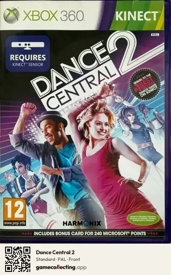 Dance Central 2 Xbox 360, PAL box front