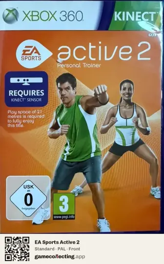 EA Sports Active 2 Xbox 360, PAL box front