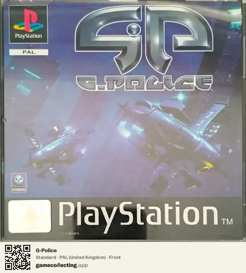 G-Police PlayStation, United Kingdom box front