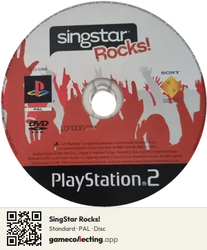 SingStar Rocks! PlayStation 2, PAL disc