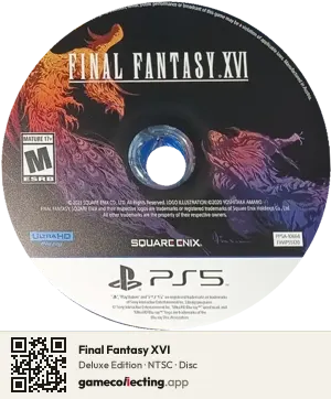 Final Fantasy XVI PlayStation 5, NTSC disc