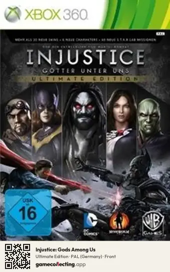 Injustice: Gods Among Us Xbox 360, Germany box front