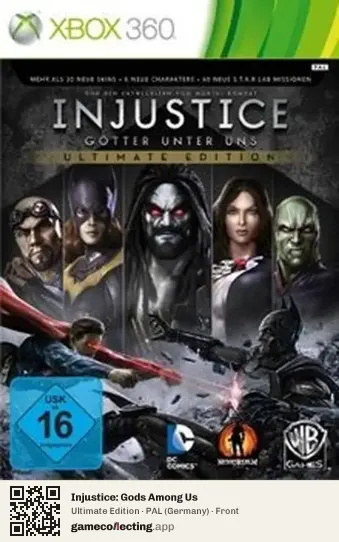 Injustice: Gods Among Us Xbox 360, Germany box front