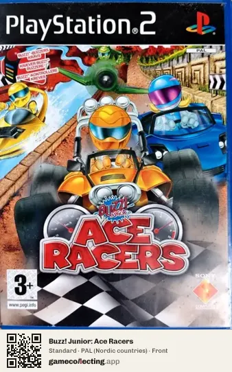 Buzz! Junior: Ace Racers PlayStation 2, Nordic countries box front