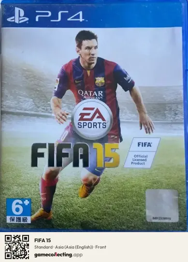 FIFA 15 PlayStation 4, Asia (English) box front