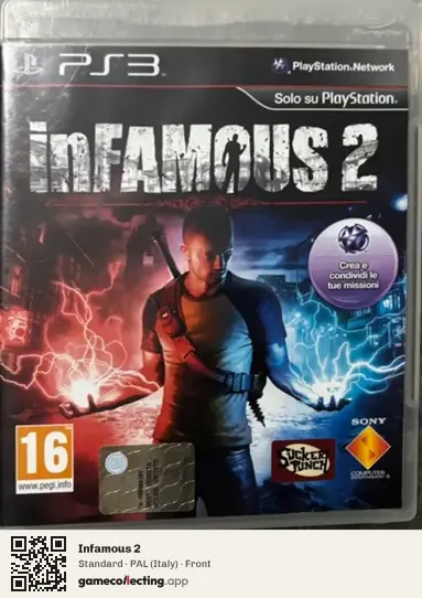 Infamous 2 PlayStation 3, Italy box front