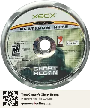 Tom Clancy's Ghost Recon Xbox, NTSC disc