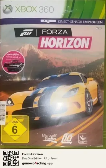 Forza Horizon Xbox 360, PAL box front