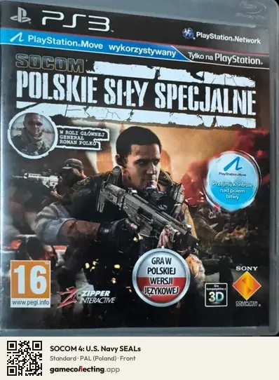 SOCOM 4: U.S. Navy SEALs PlayStation 3, Poland box front