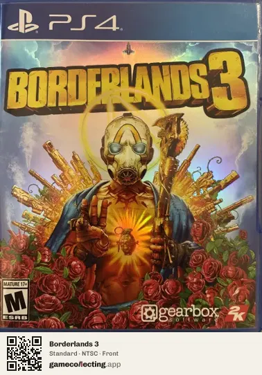 Borderlands 3 PlayStation 4, NTSC box front