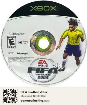 FIFA Football 2004 Xbox, NTSC disc