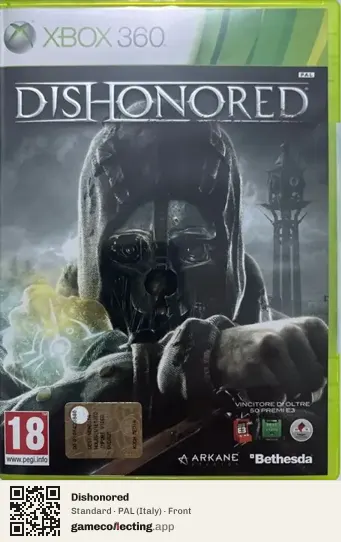 Dishonored Xbox 360, Italy box front