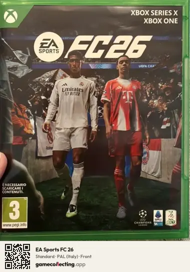EA Sports FC 26 Xbox Series X, Italy box front