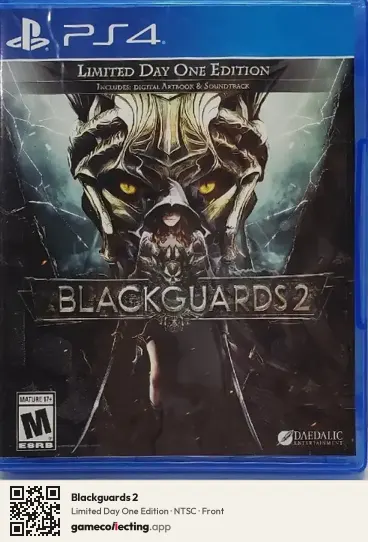 Blackguards 2 PlayStation 4, NTSC box front