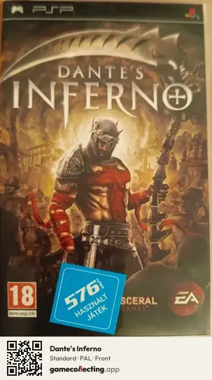 Dante's Inferno PlayStation Portable, PAL box front