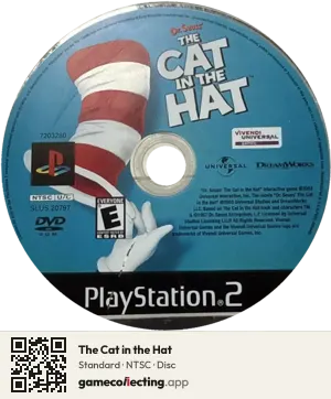 The Cat in the Hat PlayStation 2, NTSC disc