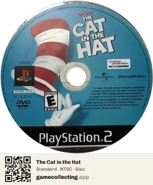 The Cat in the Hat PlayStation 2, NTSC disc