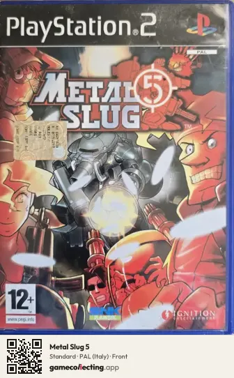 Metal Slug 5 PlayStation 2, Italy box front