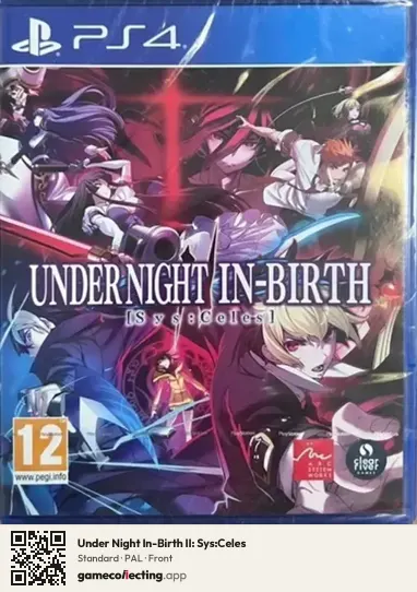 Under Night In-Birth II: Sys:Celes PlayStation 4, PAL box front