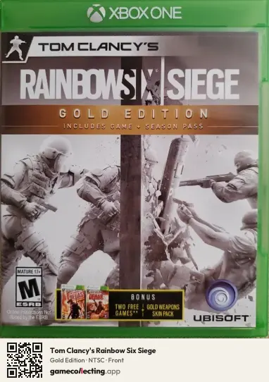 Tom Clancy's Rainbow Six Siege Xbox One, NTSC box front
