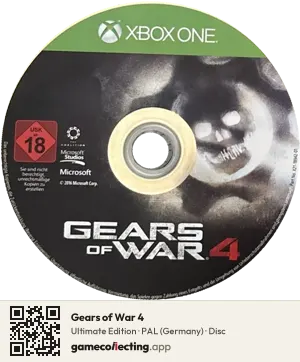 Gears of War 4 Xbox One, PAL disc
