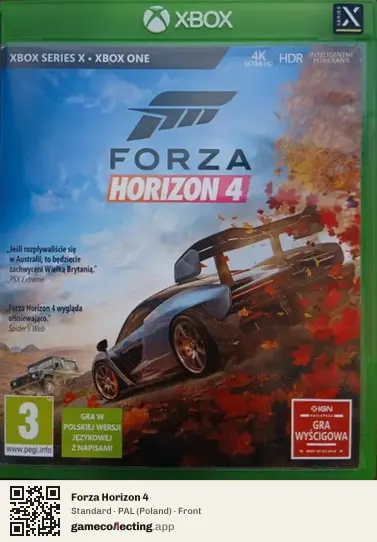 Forza Horizon 4 Xbox One, Poland box front