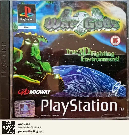 War Gods PlayStation, PAL box front