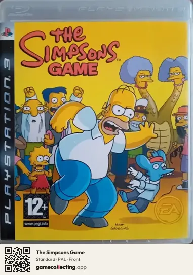 The Simpsons Game PlayStation 3, PAL box front