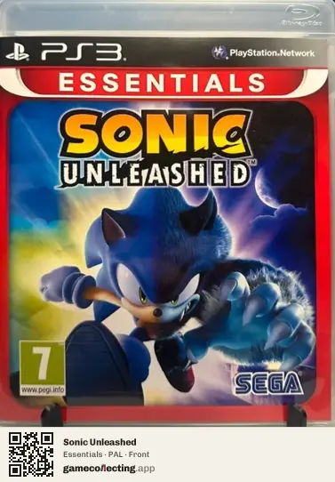 Sonic Unleashed PlayStation 3, PAL box front