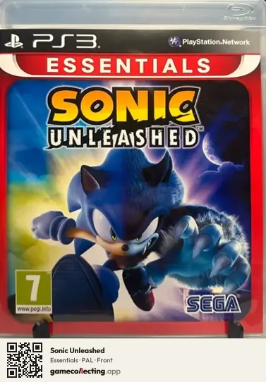 Sonic Unleashed PlayStation 3, PAL box front