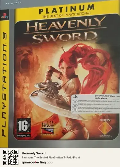 Heavenly Sword PlayStation 3, PAL box front