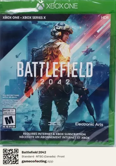 Battlefield 2042 Xbox One, Canada box front