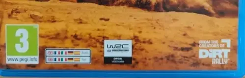 EA Sports WRC, the PEGI square on its front