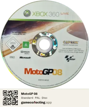 MotoGP 08 Xbox 360, PAL disc