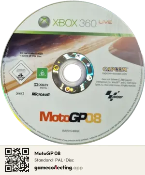 MotoGP 08 Xbox 360, PAL disc